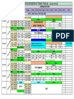 Engineering Time Table From 21th Feb to 27th Feb _2022