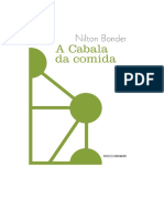 Cabala I - A Cabala Da Comida - Nilton Bonder