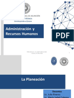 Unidad 2 - La Planificación - Adm y RRHH - FP-UNA