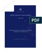 Informe Estadístico de Remesas Familiares Enero - Julio 2022