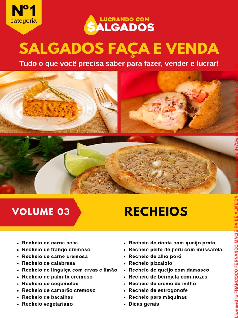 LCS - Livro 03 - Recheios | PDF | Caldo | Fritar (culinária)
