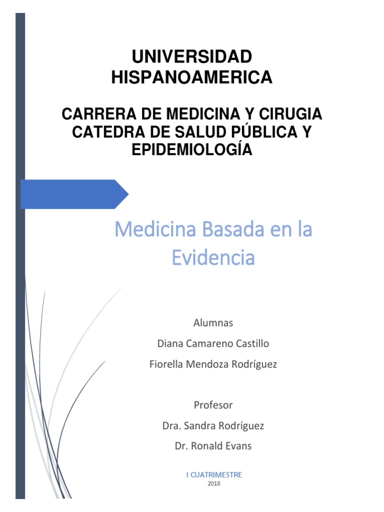 Medicina Basada en la Evidencia: Guía Completa | PDF | Evidencia basada ...