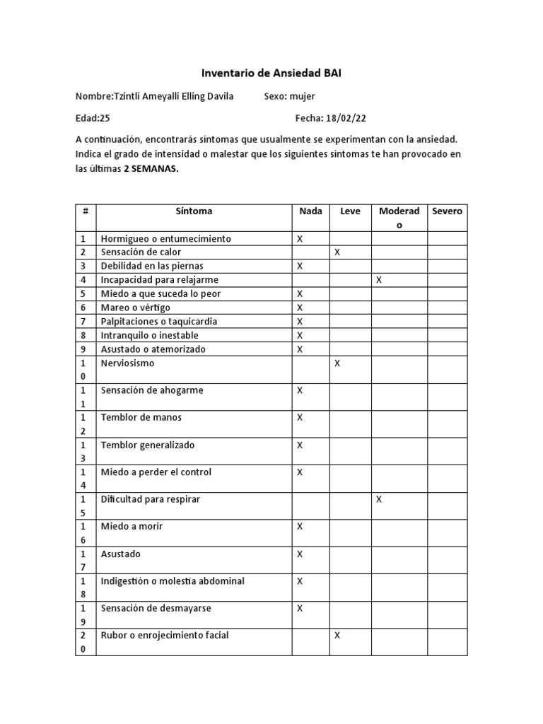 Bai con tabla para interpretar resuelto pdf
