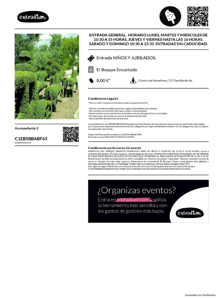 Bosque Encantado Entradas 3 PDF