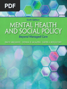 (Advancing Core Competencies) David Mechanic - Mental Health and Social Policy - Beyond Managed Care-Pearson (2013)