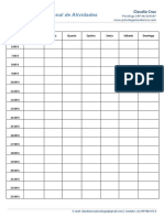 Programac3a7c3a3o Semanal de Atividades Das 6h 23h1