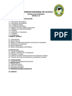 Esquema de Proyecto de Maestria