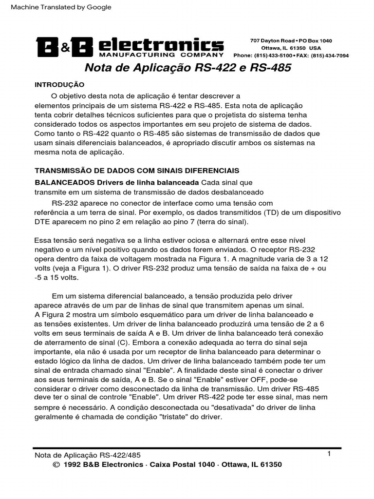 Understanding RS422 and RS485 A Technical Overview of Balanced