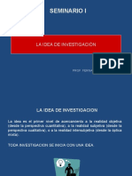 La Idea de Investigacion-2016