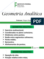 Aula 0 Geometria Analítica - Apresentação Dos Conteúdos