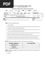 WORKSHEET: Pure Substances Vs - Mixtures