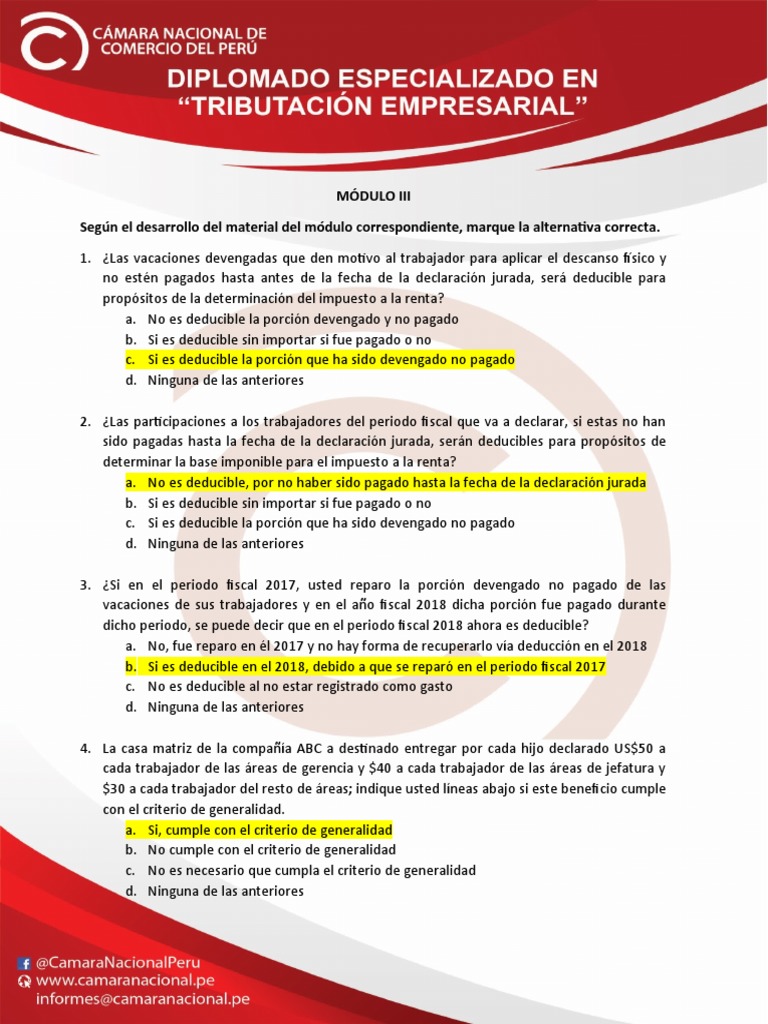 Deducciones fiscales y gastos laborales | PDF | Impuesto sobre la renta ...