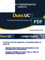 Clase 1 Costos y Presupuestos COA4118 (Sección 001)