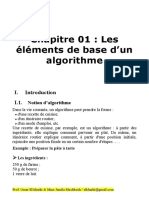 Chapitre 01 - Les Elements de Base Dun Algorithme