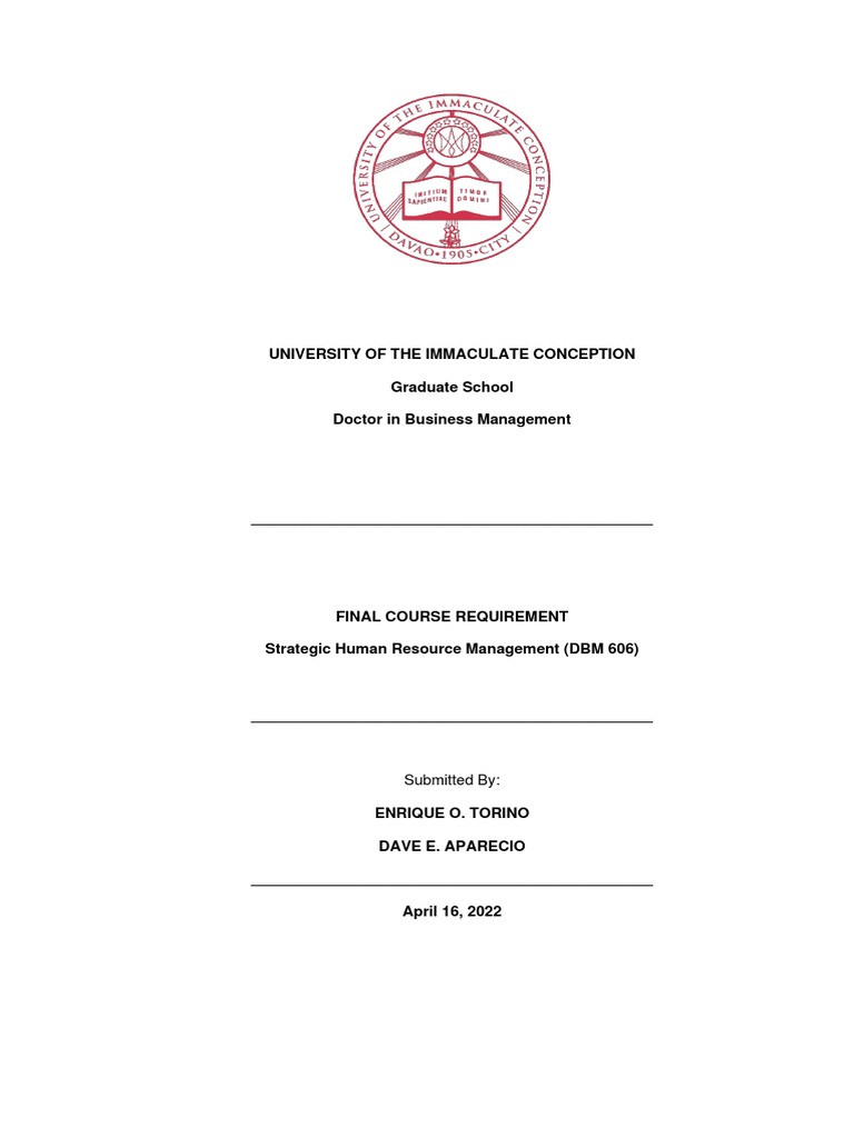 DBM 606 - Final Requirement - Torino Aparecio | PDF | Swot Analysis ...