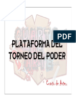 Diseño PLATAFORMA TORNEO DEL PODER BY CUARTO DE ARTE