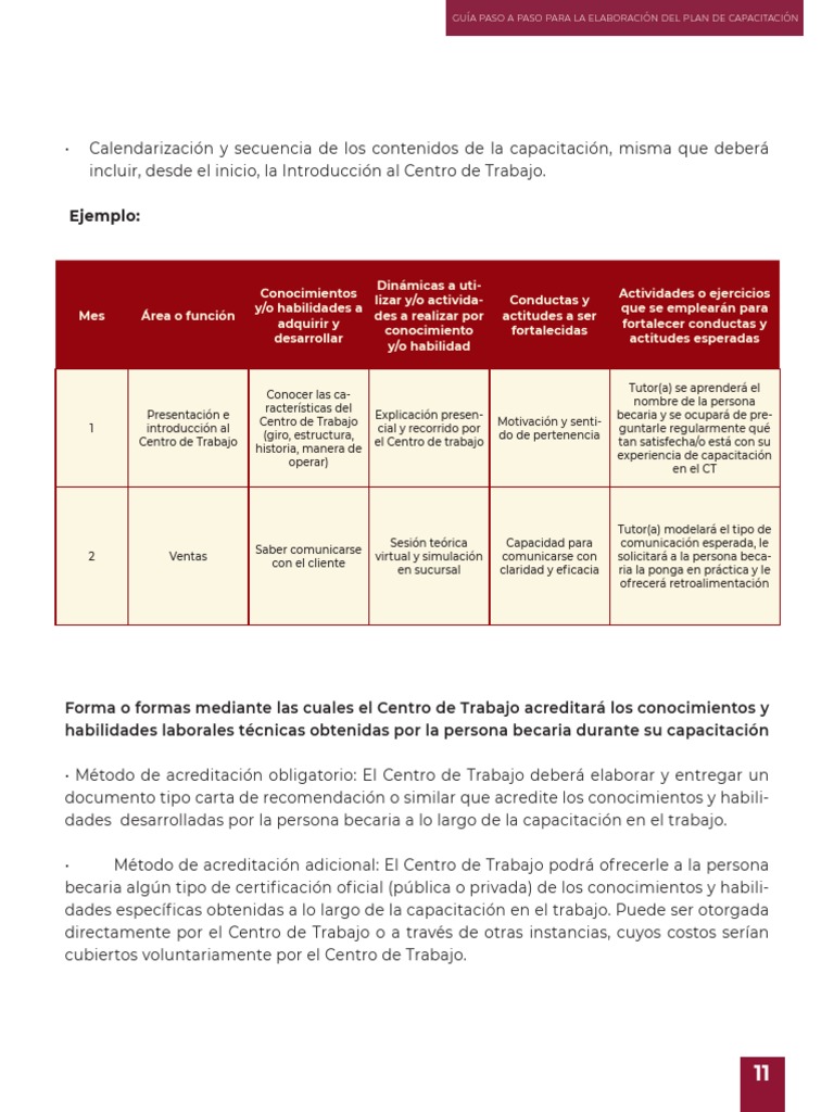 Plan de Capacitación Laboral Efectivo | PDF