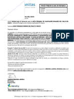 Solicitud Pago de Honorarios Arl Diego Fernando Moreno Beltran CC 16456322