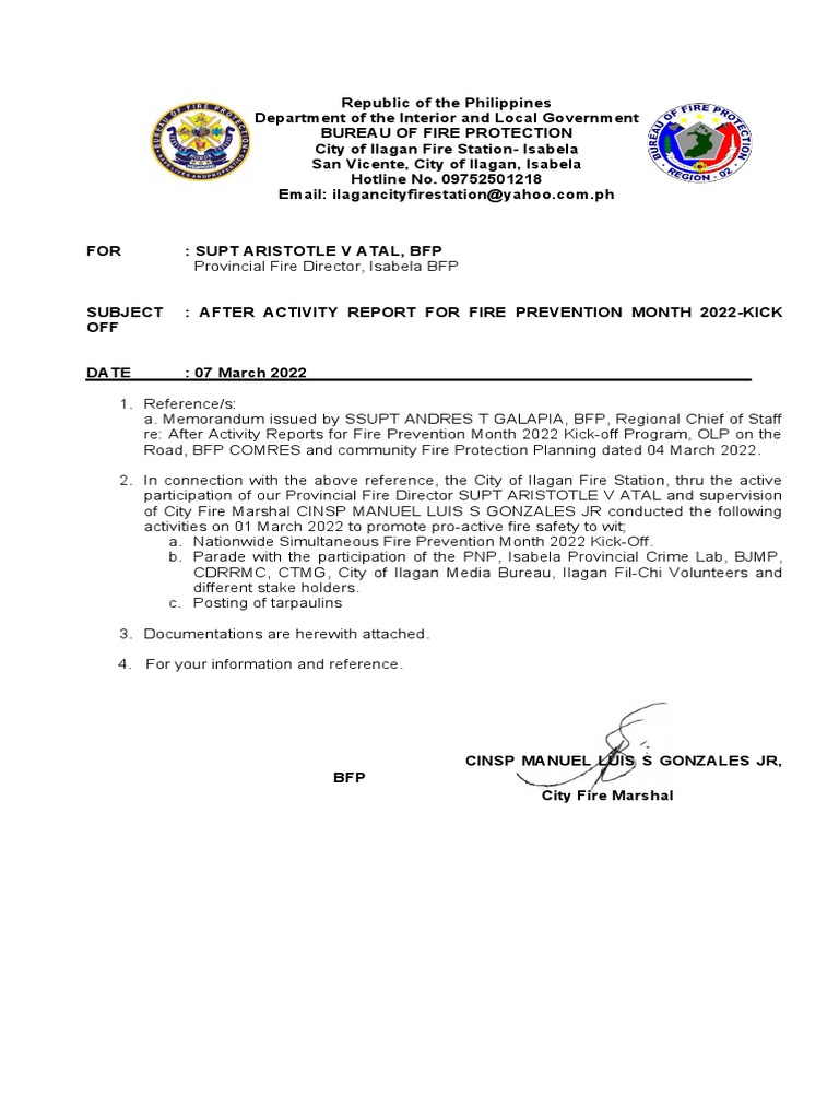 AAR Fire Prevention Month 2022 Kick Off PDF