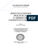 Instituciones políticas y derecho constitucional de Maurice Duverger