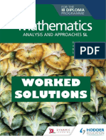 Mathematics - Analysis and Approaches SL - WORKED SOLUTIONS - Hodder 2019