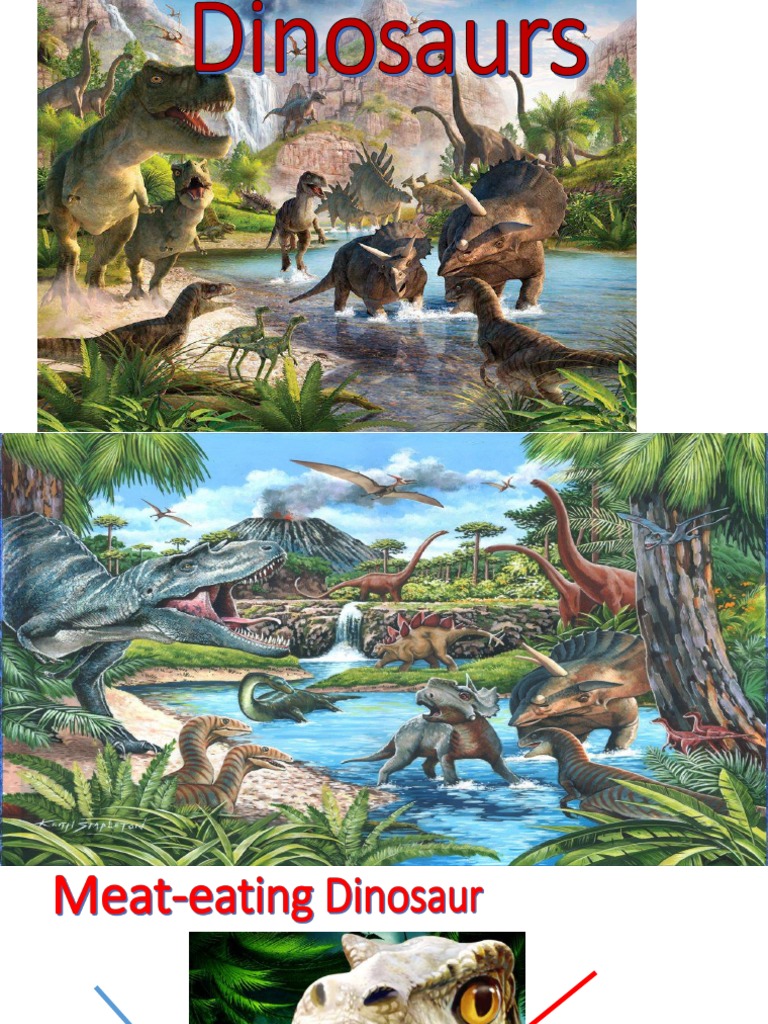 Plant and Meat Eating Dinosaurs PDF