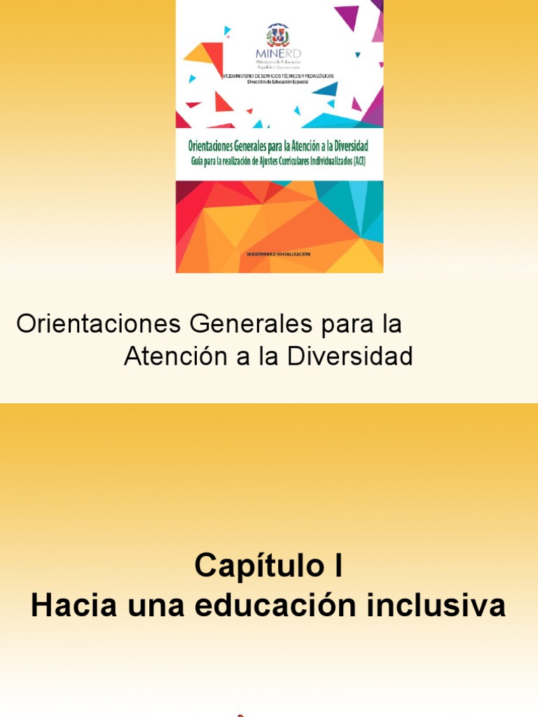 Orientaciones Generales para La Atención A La Diversidad | PDF ...