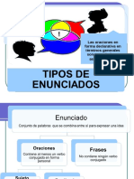 Tipos de Enunciados