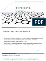 Regresión Lineal Simple