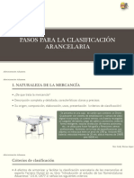 "Pasos para La Clasificación Arancelaria" e "Importancia de La Fundamentación"