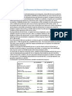 Ejercicio Integral Elementos de Finanzas de Empresas