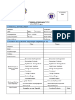 DPHS Self Inventory Form