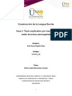 Formato Tarea 1 - Matriz de Lectura Autoregulada