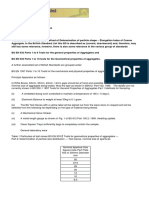 Determination of Elongation Index Lab Test