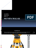 Munifa Malak (511420056) Tugas Waterpass