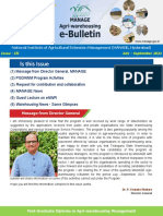 Bulletin Agri-Warehousing (July-Sept) 2021