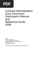 Contract Administration Core Curriculum Participant's Manual and Reference Guide 2006