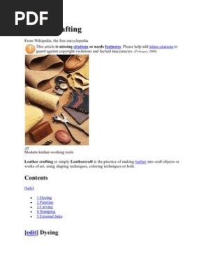 Leather Crafting