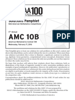 2016 AMC10B Solutions