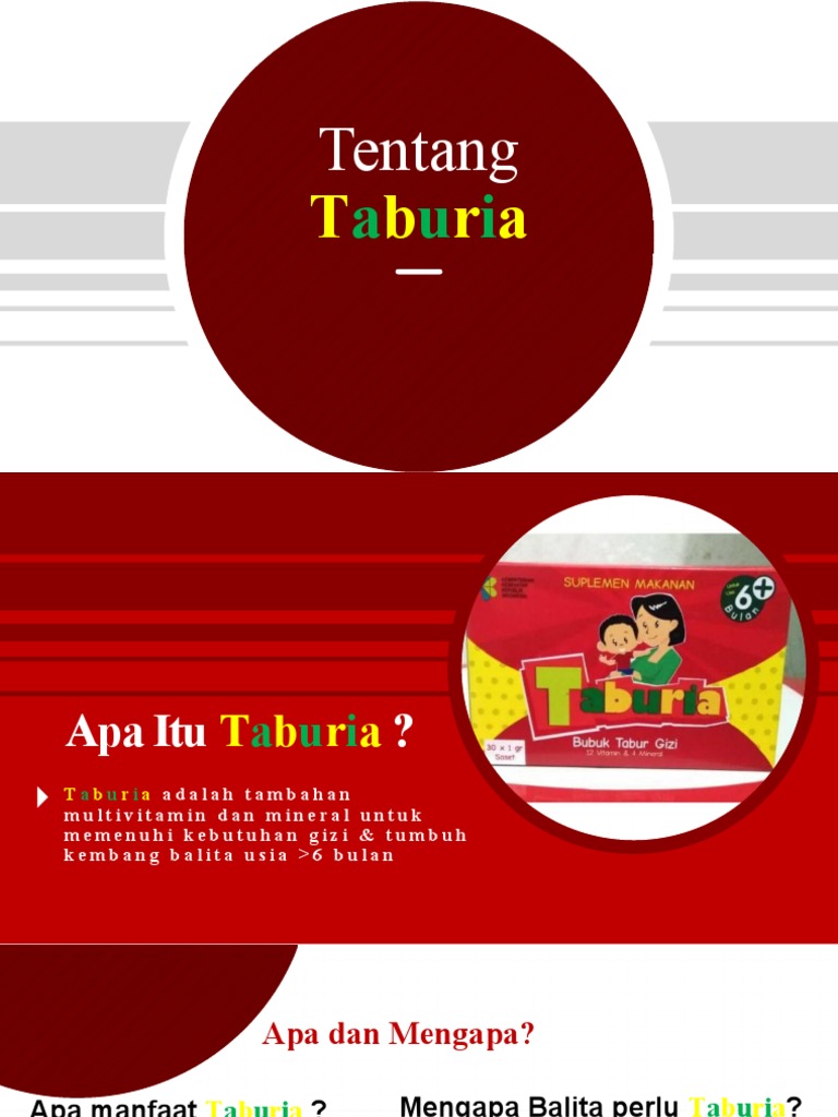 Manfaat dan Pemberian Taburia untuk Balita | PDF | Pengembangan Diri ...
