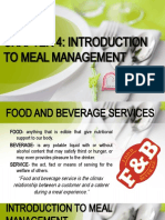 Fbs-chapter4-Introduction To Meal Management