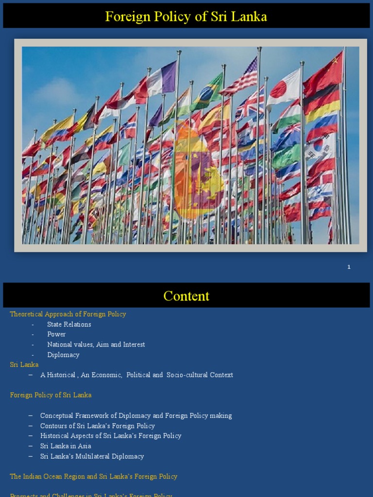 Foreign Policy | PDF | Diplomacy | Sri Lanka