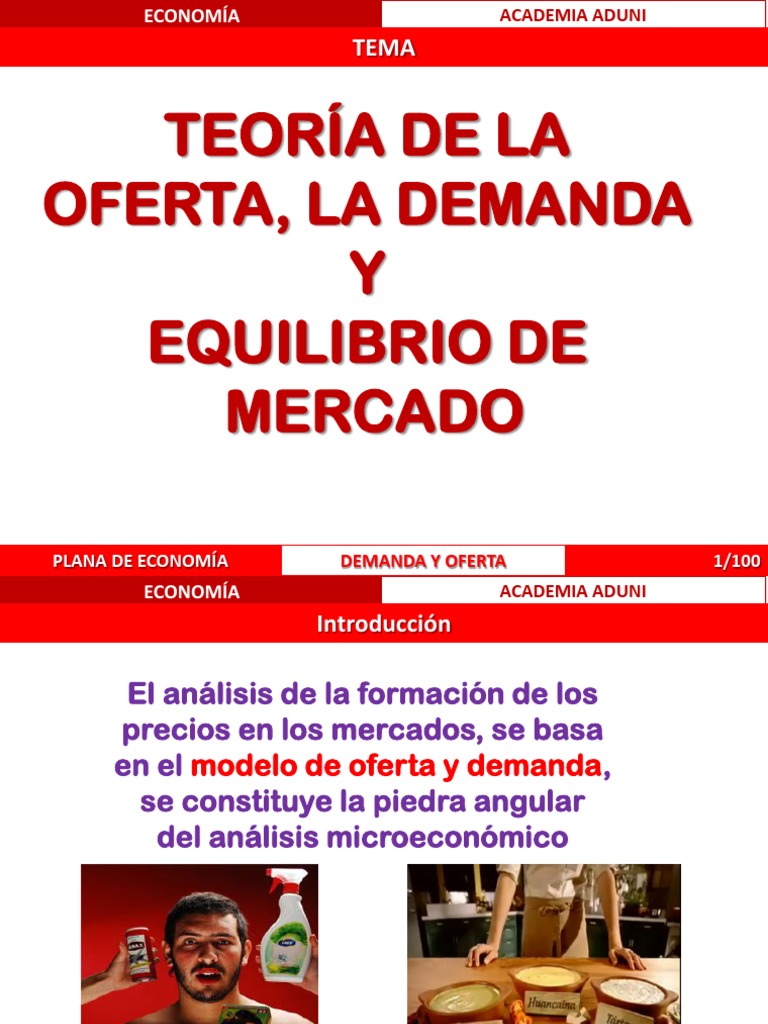Teoria de La Oferta y La Demanda | PDF | Oferta (economía) | Oferta y ...