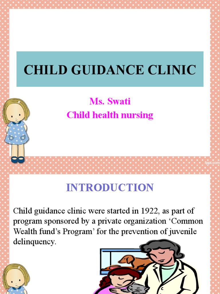 5Child Guidance Clinics PDF Psychotherapy Intellectual Disability