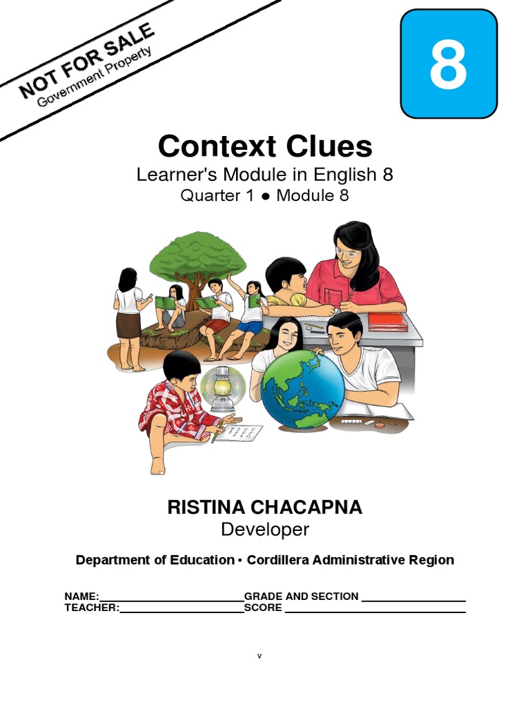 English8 q1 Mod8 Context Clues Cristina Chacapna-Bgo v1 | PDF | Anansi