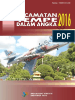 Kecamatan Tempe Dalam Angka 2016