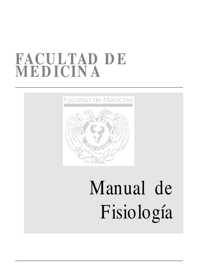 Manual De Fisiologia Unam Pdf Prueba Evaluación Potencial De