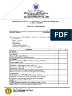 Grade 1 - 3 - Homeroom Guidance Learner's Development Assessment