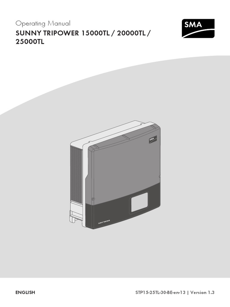 Sma Tripower 25000Tl Installationsanleitung – SDVU