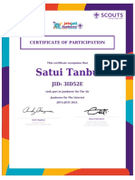 JOTA-JOTI 2021 Participation Certificate